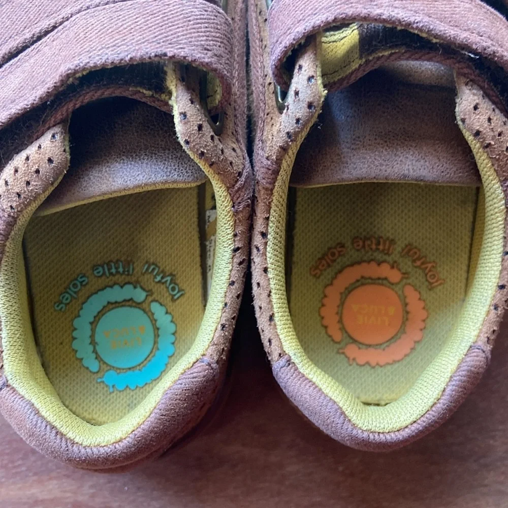 Livie & Luca Rake Eco Sneaker Toddler 8 Brown Velcro - Picture 5 of 11